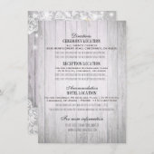 Trouwdetail Kantwerk Zonnebloem Hout & Slingerlich Kaart (Voorkant / Achterkant)