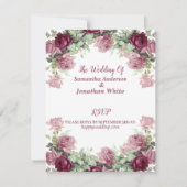 Trouwdetailkaart, informatiekaart kaart (Achterkant)