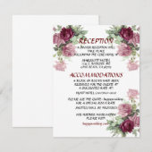 Trouwdetailkaart, informatiekaart kaart (Voorkant / Achterkant)