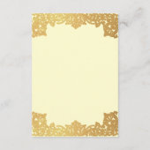 Trouwdetails Elegant Gold Cream Antiek Informatiekaartje (Achterkant)