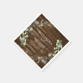 Trouwdetails Eucalyptus Rustiek Country Greenery Servet (Hoek)