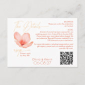 Trouwdetails fel sinaasappel bloem gebogen Foto Informatiekaartje (Voorkant)