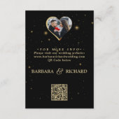 Trouwdetails Foto QR-code  Informatiekaartje (Achterkant)