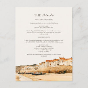 Trouwdetails haven Maritime Cornwall Boten Informatiekaartje