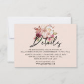 Trouwdetails Herfst Pompoen Bloemstuk Kaart (Voorkant)