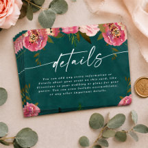 Trouwdetails in Blooming Chic diep turquoise groen