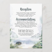 Trouwdetails Informatie in de Bergen Informatiekaartje (Voorkant)