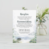 Trouwdetails Informatie in de Bergen Informatiekaartje (Staand voorkant)