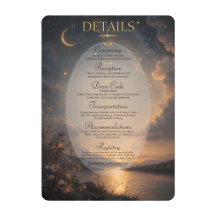Trouwdetails Informatiekaart 'Hemelromance'