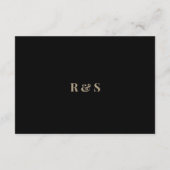 Trouwdetails Insteekkaart met Bloemmotief Informatiekaartje (Achterkant)