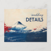 Trouwdetails Japanse Harmonie met Fuji Informatiekaartje (Voorkant)