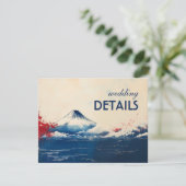 Trouwdetails Japanse Harmonie met Fuji Informatiekaartje (Staand voorkant)