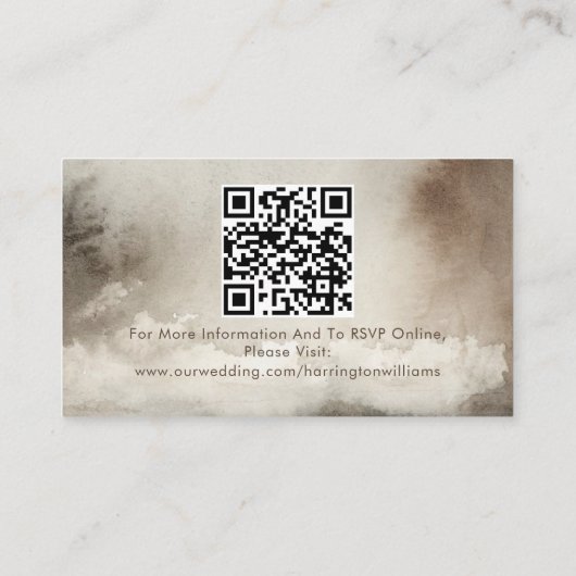 Trouwdetails Kaart etherische Waterverf neutraal (Achterkant)