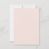 Trouwdetails kaart Peach en Crème (Achterkant)