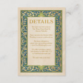 Trouwdetails Kaarten | verlichte tuin (Voorkant)