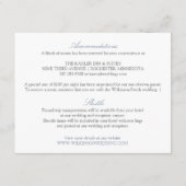 Trouwdetails | Luxe Calligrafie (Stofblauw) Informatiekaartje (Achterkant)