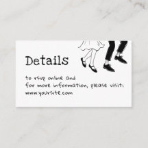 Trouwdetails met Doodle + QR-code | Zwart & Wit