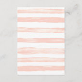 Trouwdetails met perzik- en blosbloemen informatiekaartje (Achterkant)