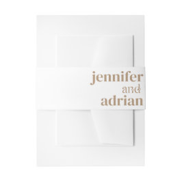 Trouwdetails Moderne Trouw Uitnodiging Buik Uitnodigingen Wikkel