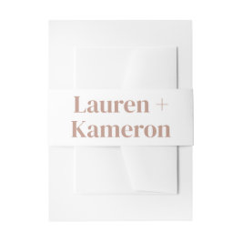 Trouwdetails Moderne Trouw Uitnodiging Buik Uitnodigingen Wikkel