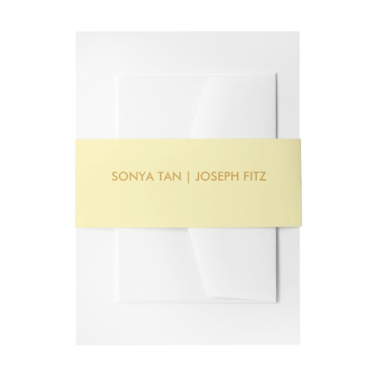 Trouwdetails Moderne Trouw Uitnodiging Buik Uitnodigingen Wikkel (Voorkant Voorbeeld)