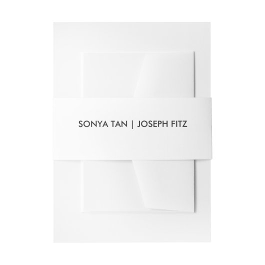 Trouwdetails Moderne Trouw Uitnodiging Buik Uitnodigingen Wikkel (Voorkant Voorbeeld)