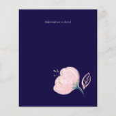 Trouwdetails Navy Blue Rose Goud Programma Budget (Achterkant)