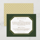 Trouwdetails Routebeschrijving Kaart *Golden Bloom (Voorkant / Achterkant)