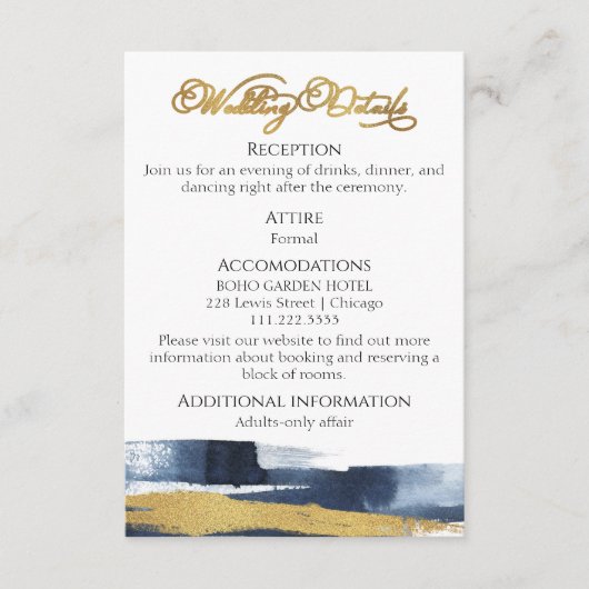 Trouwdetails | RSVP | QR-code bijlage kaart (Voorkant)