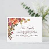 Trouwdetails RSVP-website Uw tekst Informatiekaartje (Staand voorkant)