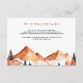 Trouwdetails Terracotta Mountain Forest Informatiekaartje (Voorkant)