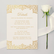 Trouwdetails Vintage Goud Elegant Antiek Ivoorwit