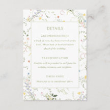 Trouwdetails voor een Delicate Bloemrijke Tuin