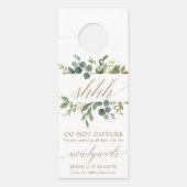 Trouwdeur hanger - Niet storen - groen (Voorkant)
