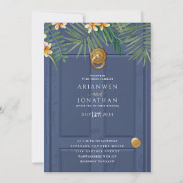 Trouwdeur uitnodiging