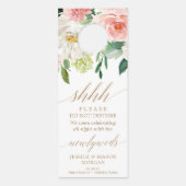 Trouwdeurhanger - Niet storen - Blush Deurhanger (Voorkant)