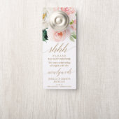 Trouwdeurhanger - Niet storen - Blush Deurhanger (Op knop)