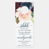 Trouwdeurhanger - Niet storen - Bourgogne Deurhanger (Voorkant)