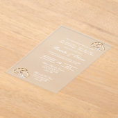 Trouwdiamanten ring acryl acryl uitnodigingen (Laagn)