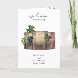 Trouwdienst Barrel Winery Wijngaard Volgorde van d Programma