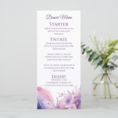 Trouwdiner en Bar Menu-Kersenbloesems Menu (Staand voorkant)