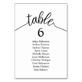 Trouwdiner Guest Table Chart Rustieke Kaart (Voorkant)