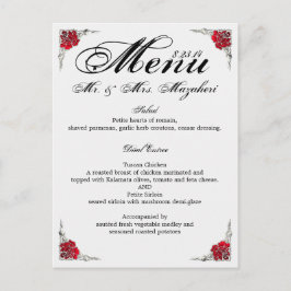 Trouwdiner Menu Shalicia