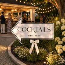 Trouwdirectioneel Pijl Tuinbord Cocktails