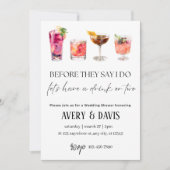 Trouwdouche - Drink of twee Kaart (Voorkant)