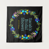 Trouwdouche gepersonaliseerd tapijt wandkleed (Voorkant (horizontaal))