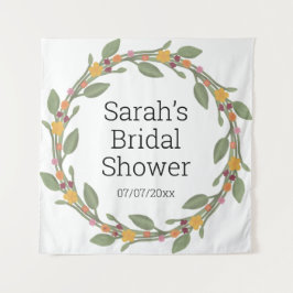 Trouwdouche gepersonaliseerd tapijt wandkleed