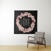 Trouwdouche gepersonaliseerd tapijt wandkleed (In Situ (horizontaal))