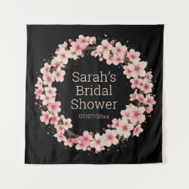 Trouwdouche gepersonaliseerd tapijt wandkleed