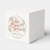 Trouwdouche Laat liefde groeien Succulent Plant Sc Bedankdoosjes (Achterkant)